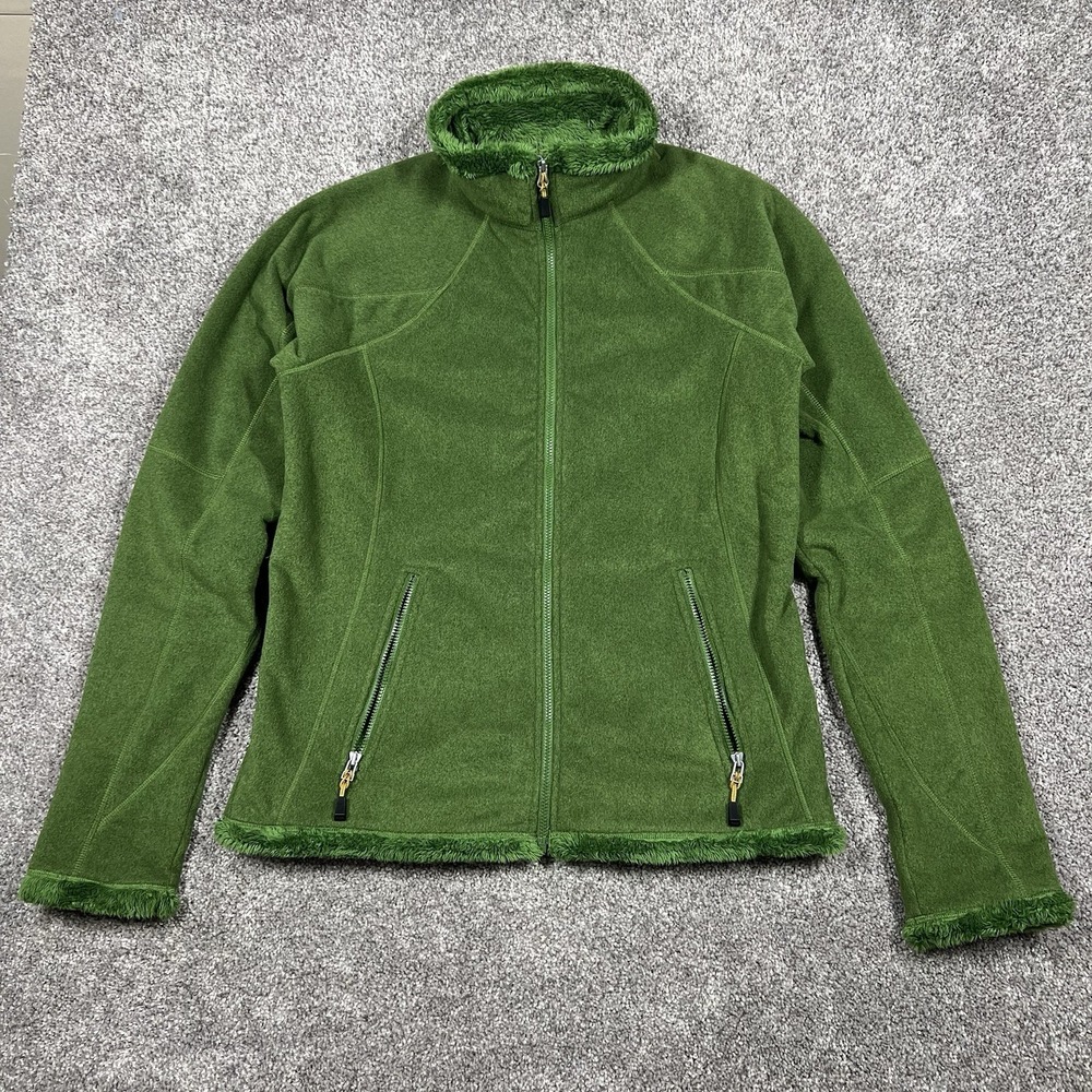 Vintage Y2K Nike ACG Women's Small Full Zip Fleece Jacket Gorpcore Fuzzy Fur 90s